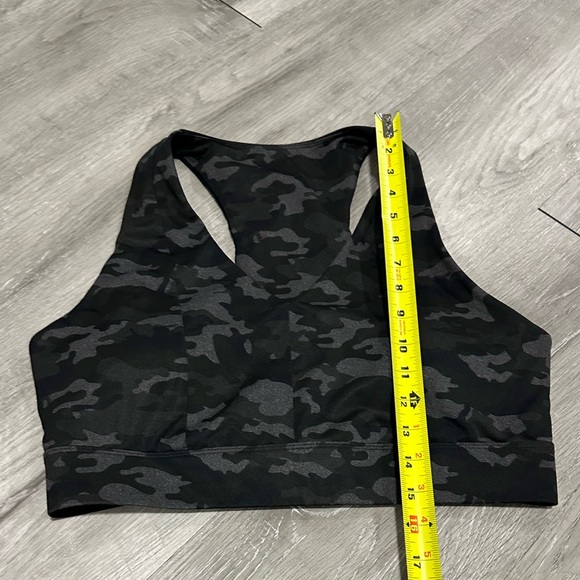 Fabletics camouflage sports bra dark green grey XXL plus size pullover active - Picture 3 of 6